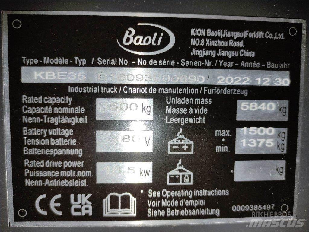 Baoli KBE35 Akumulátorové vozíky