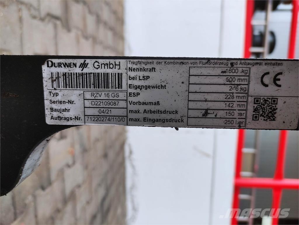 Durwen RZV 16 GS Manipulace s materiálem – ostatní