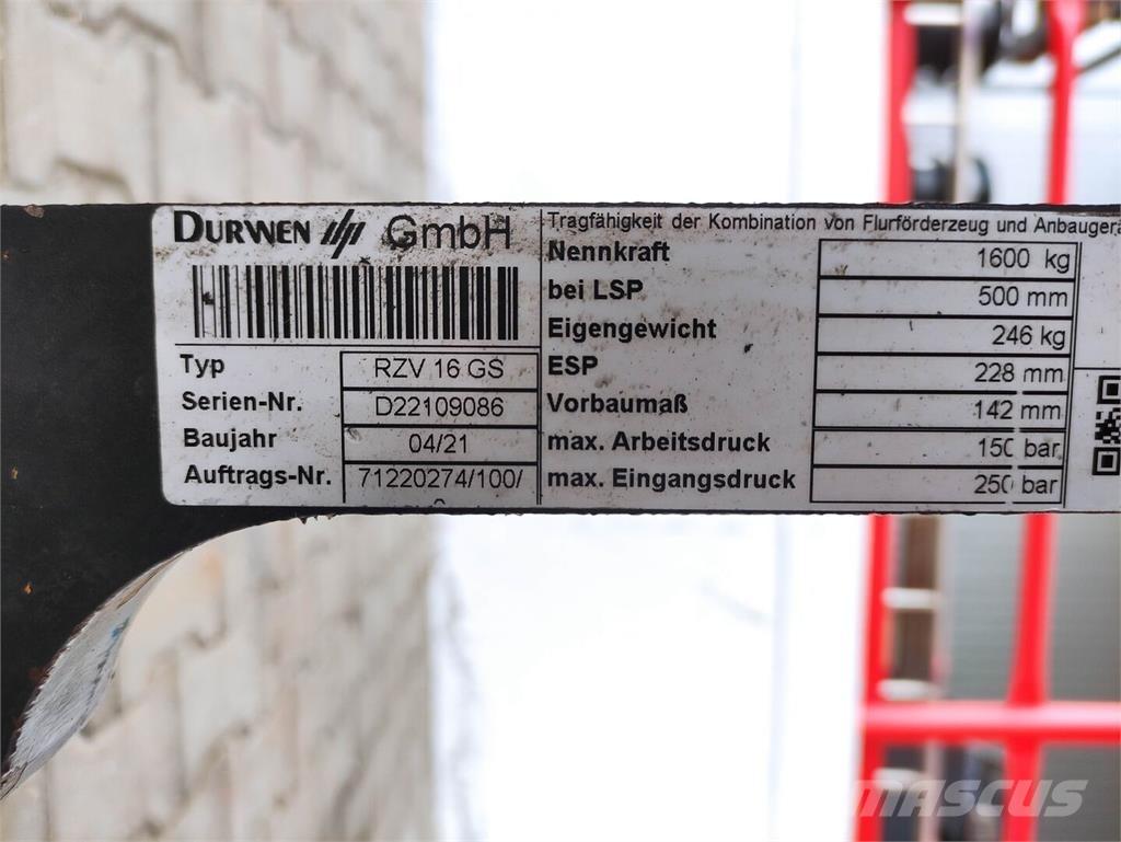 Durwen RZV 16 GS Manipulace s materiálem – ostatní