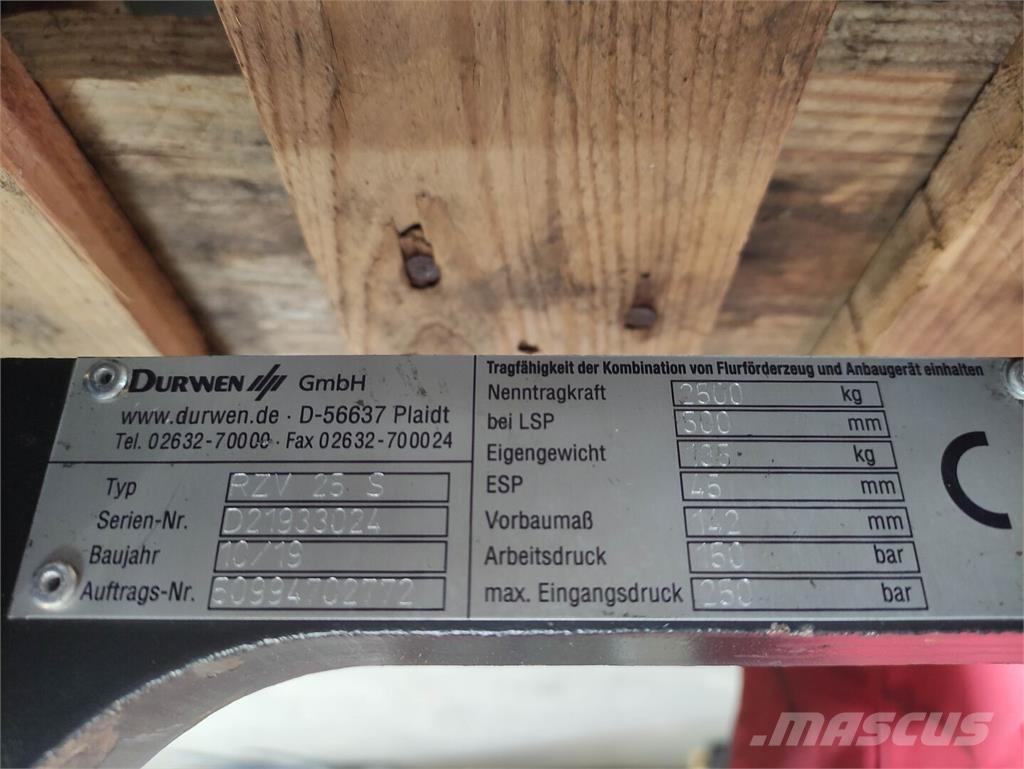 Durwen RZV 25 S Manipulace s materiálem – ostatní