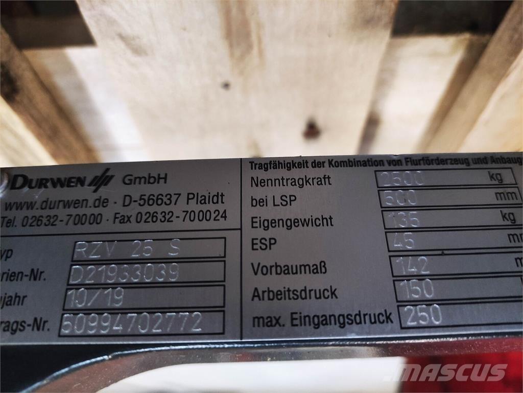 Durwen RZV 25 S Manipulace s materiálem – ostatní