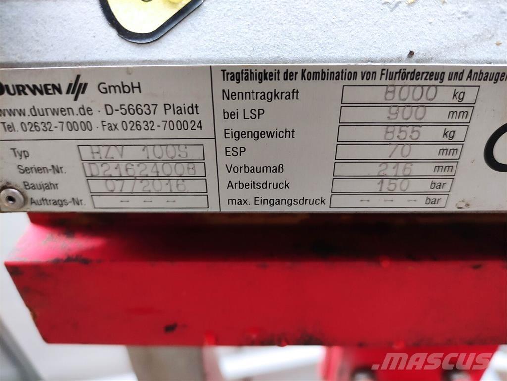 Durwen RZV100S Manipulace s materiálem – ostatní