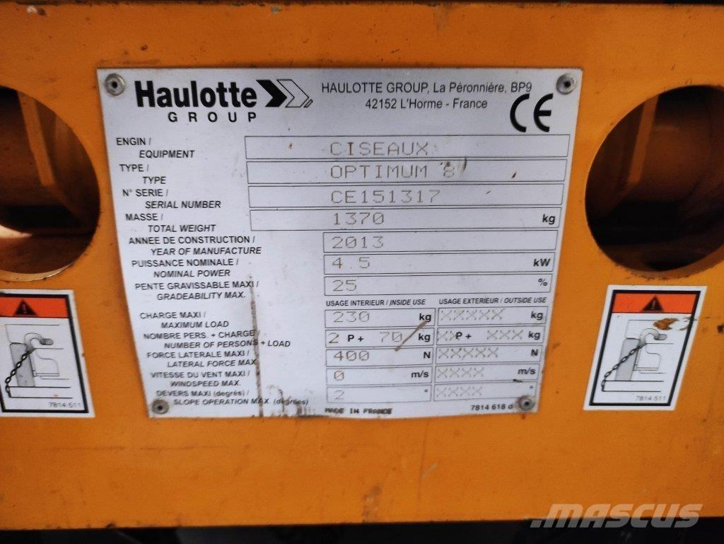 Haulotte OPTIMUM8 Nůžková zvedací plošina
