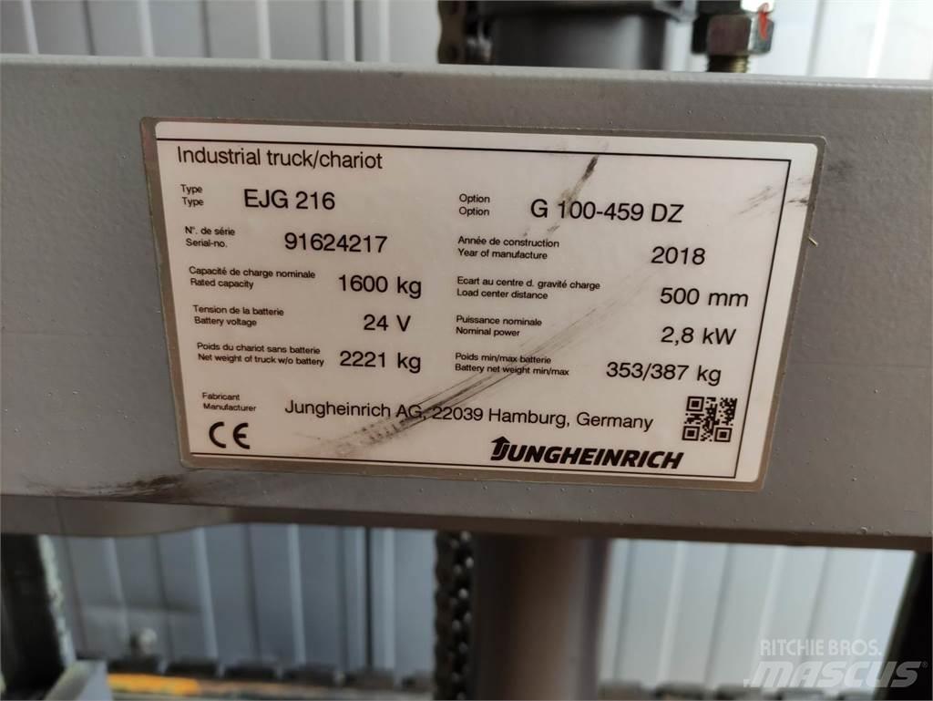 Jungheinrich EJG216 Ručně vedené vysokozdvižné vozíky