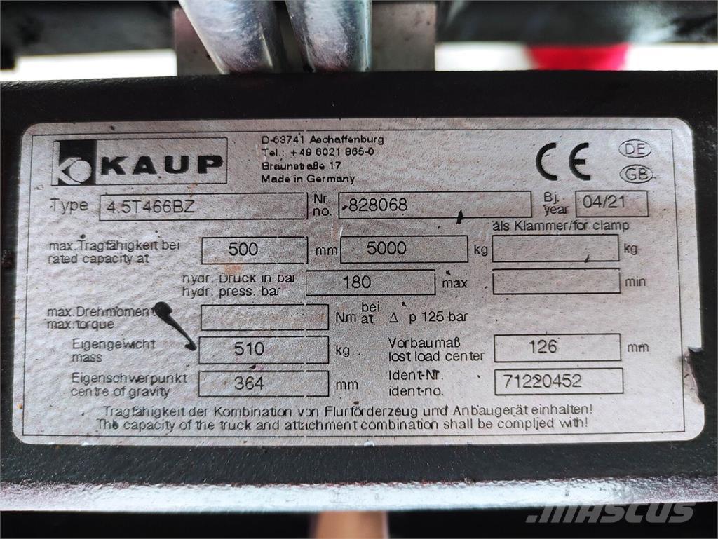 Kaup 4.5T466BZ Manipulace s materiálem – ostatní