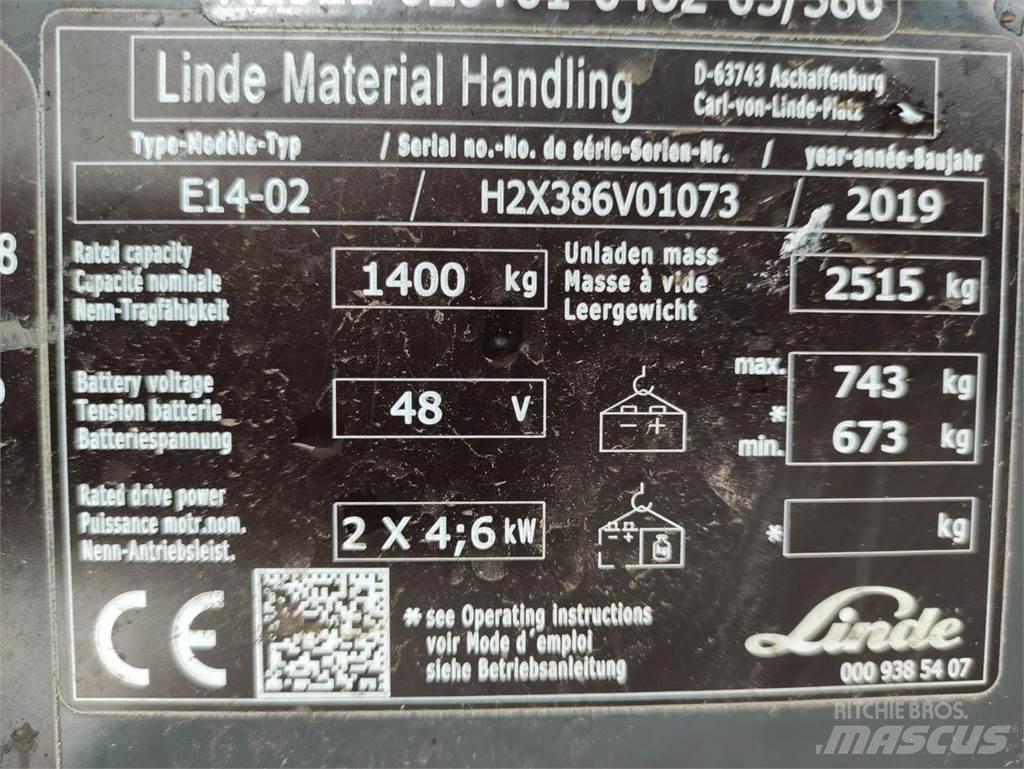 Linde E14-02-386-EVO Akumulátorové vozíky