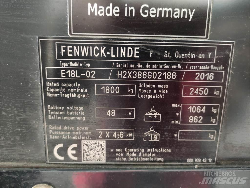Linde E18L-02-386 Akumulátorové vozíky