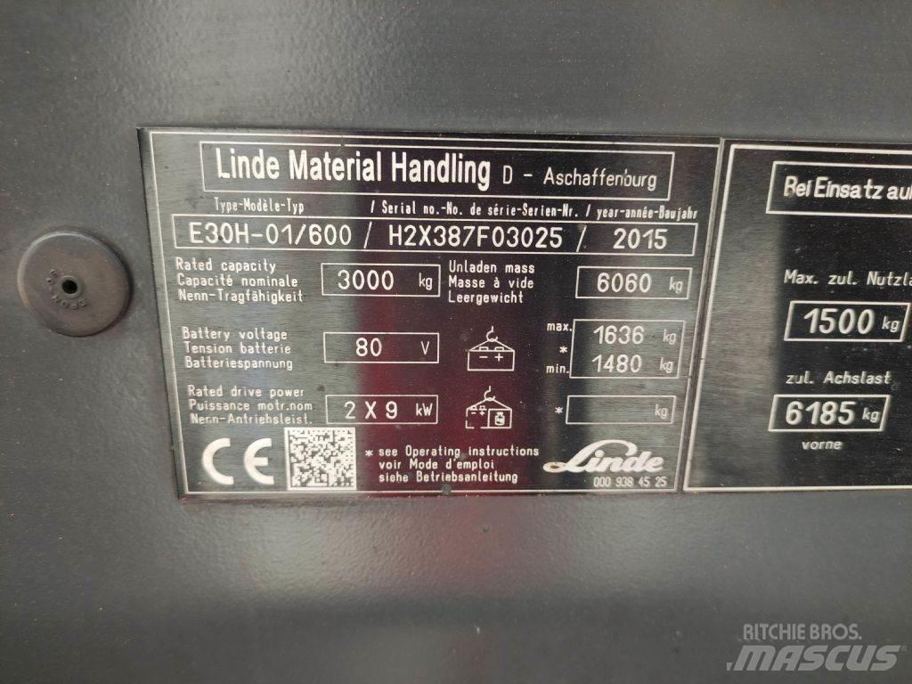 Linde E30H-01-600-387 Akumulátorové vozíky
