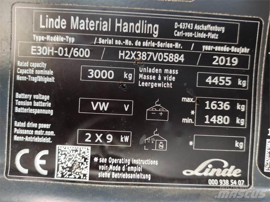 Linde E30H-01/600-387 Akumulátorové vozíky