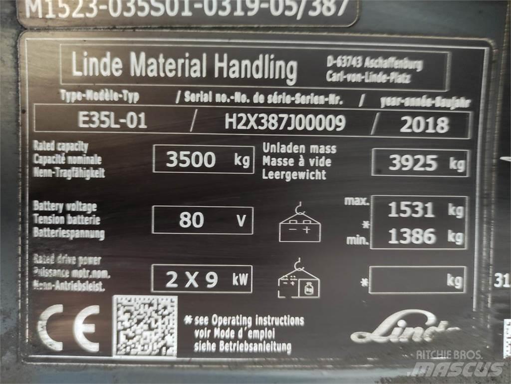 Linde E35L-01-387 Akumulátorové vozíky