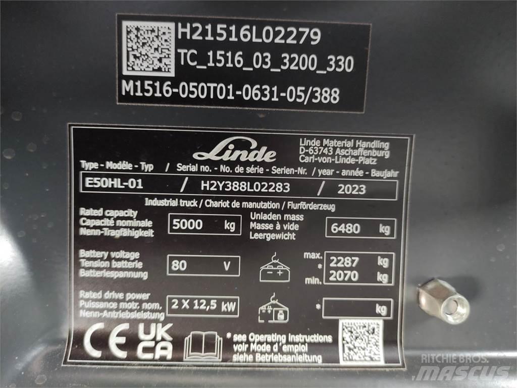 Linde E50HL-388 Akumulátorové vozíky