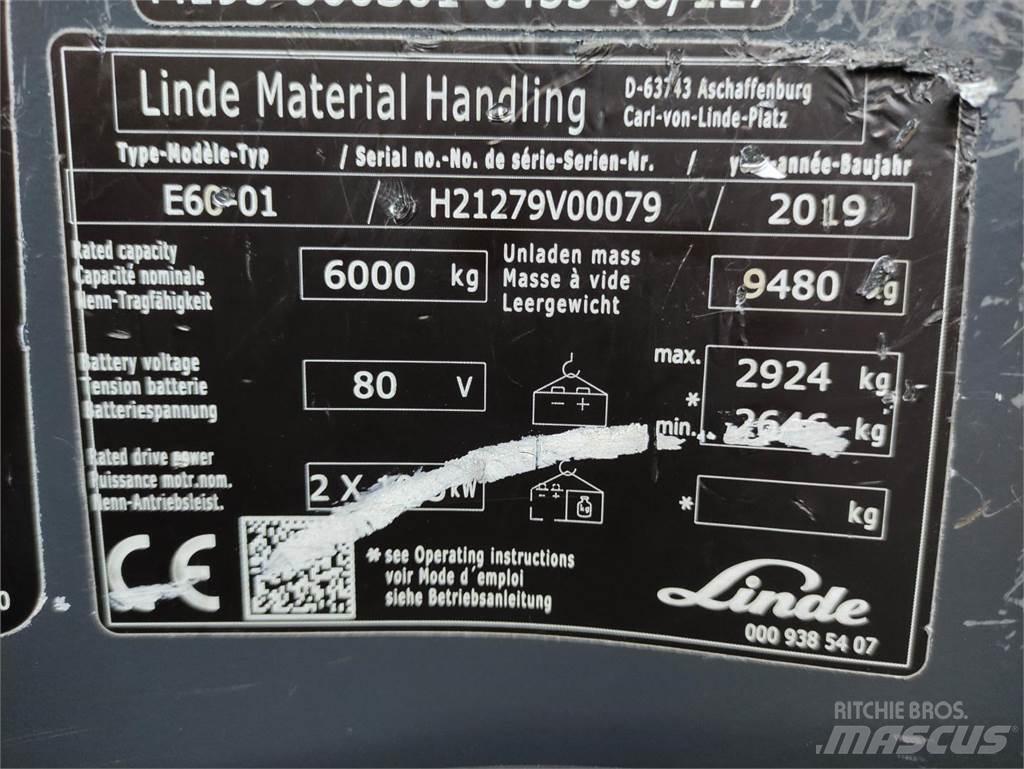 Linde E60-01-1279 Akumulátorové vozíky