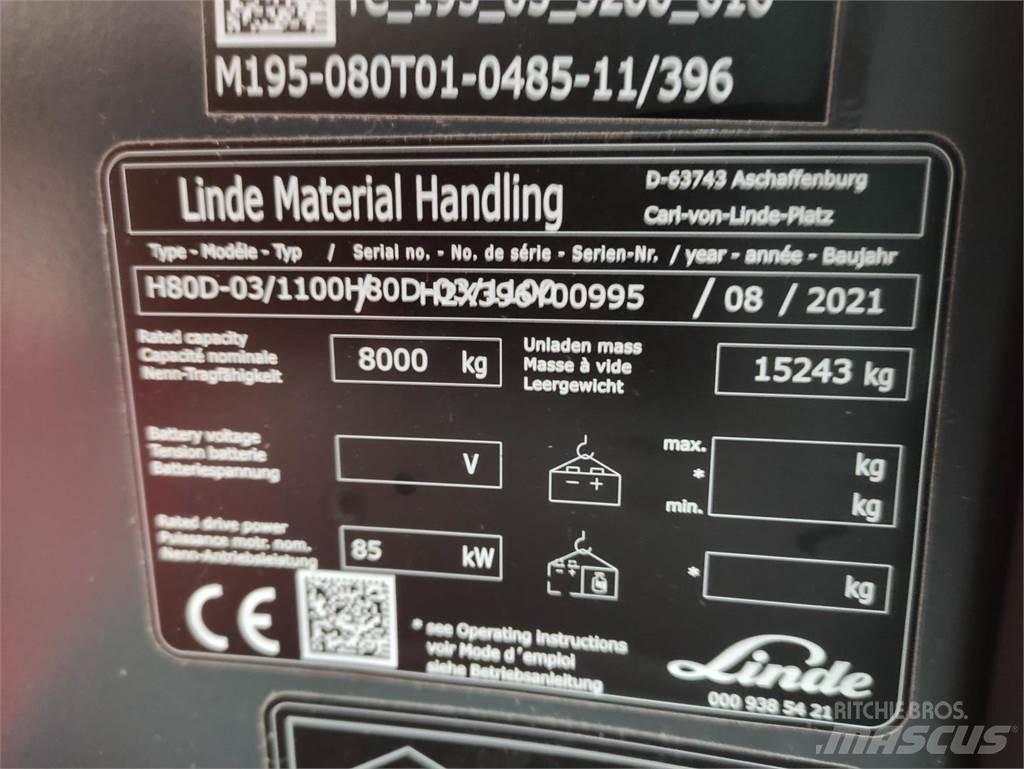 Linde H80D-1100-03-396 Dieselové vozíky