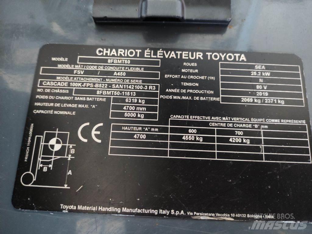 Toyota 8FBMT50 Akumulátorové vozíky