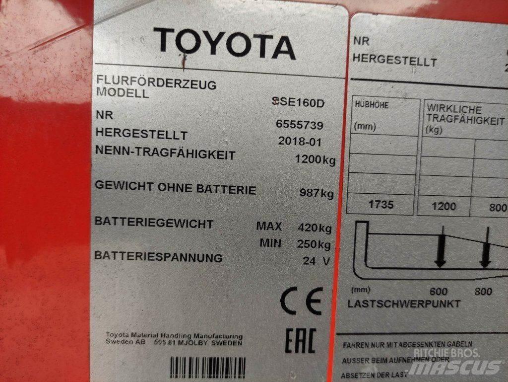 Toyota SSE160D Ručně vedené vysokozdvižné vozíky