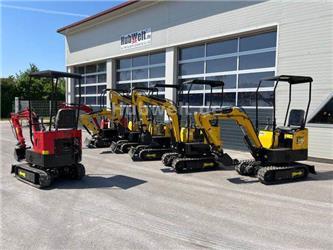 JPC Minibagger Microbagger 1000kg, BJ 2022, gelb