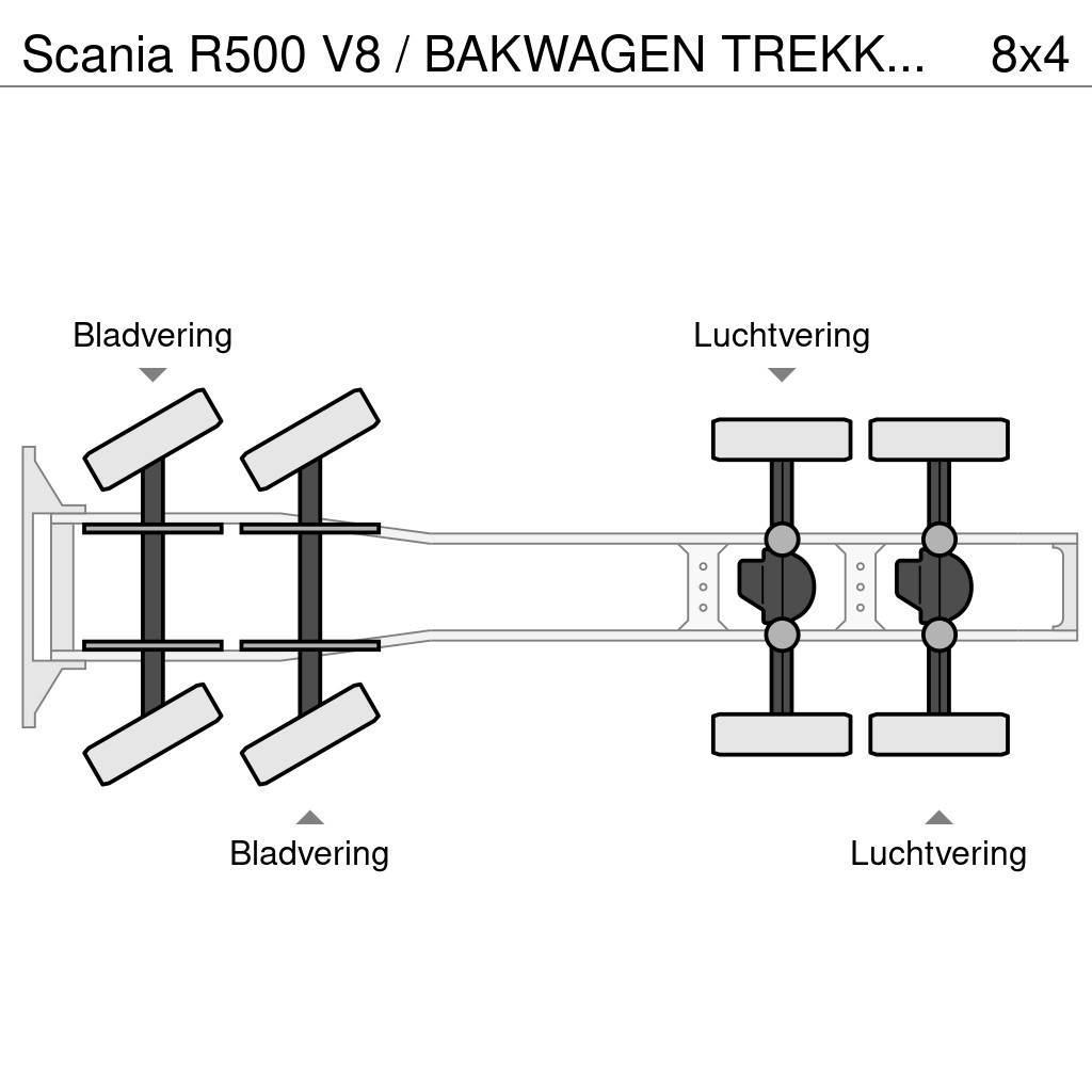 Scania R500 V8 / BAKWAGEN TREKKER COMBI / PALFINGER PK 53 Tahače