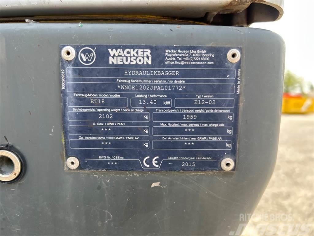Wacker Neuson ET 18 VDS Mini rýpadla < 7t