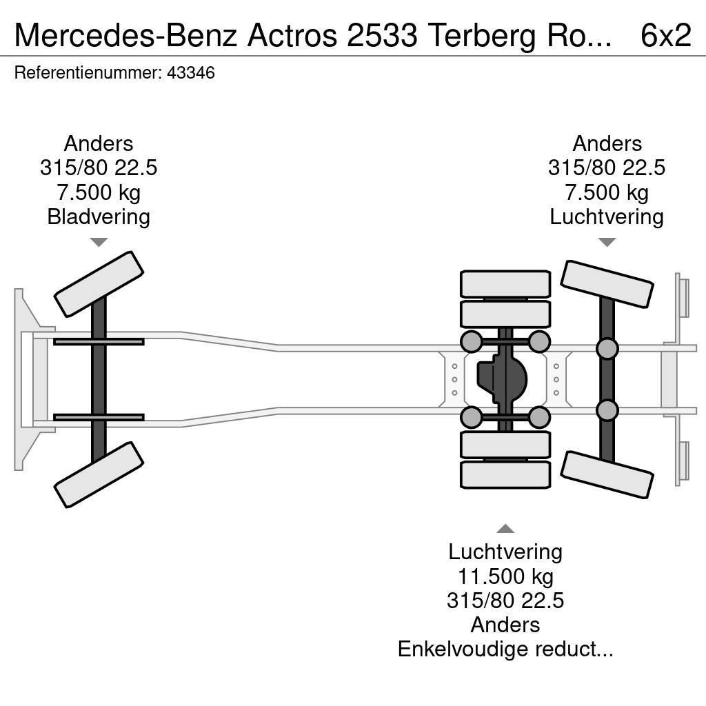 Mercedes-Benz Actros 2533 Terberg RosRoca 21m³ Popelářské vozy
