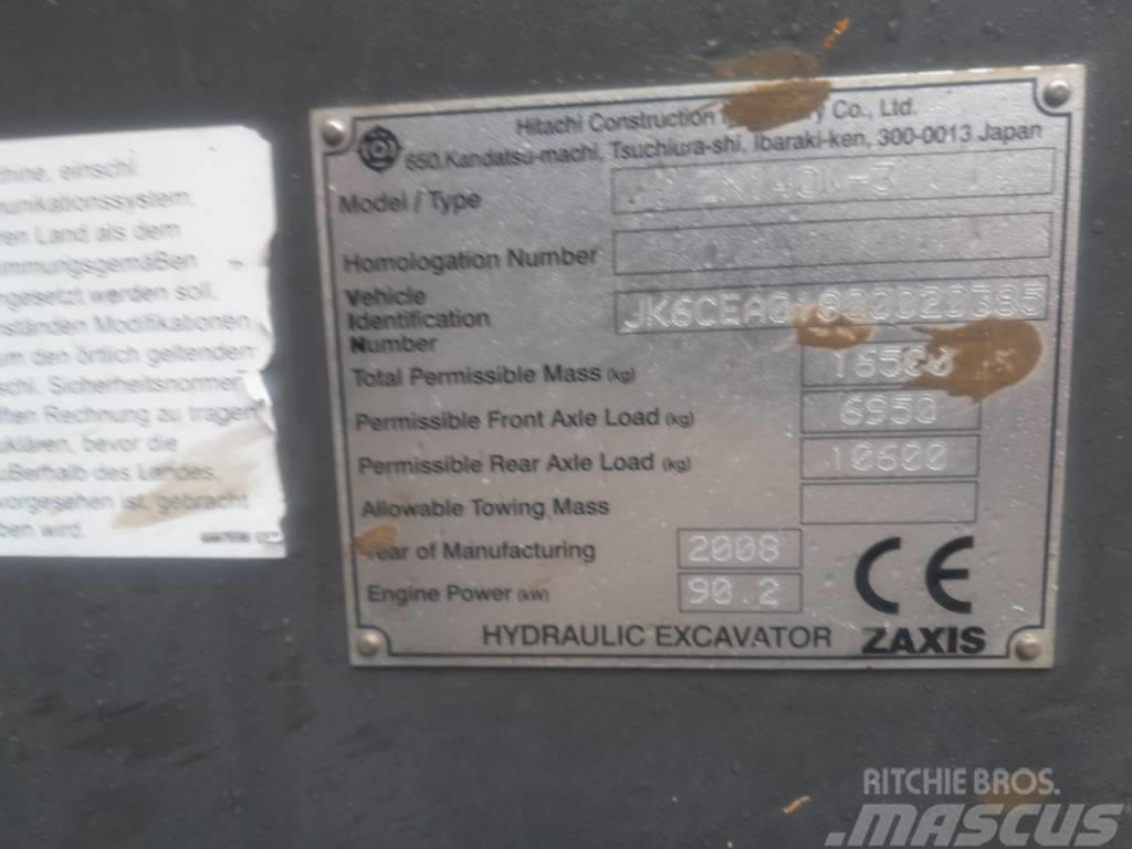 Hitachi ZX 140 W-3 Kolová rýpadla