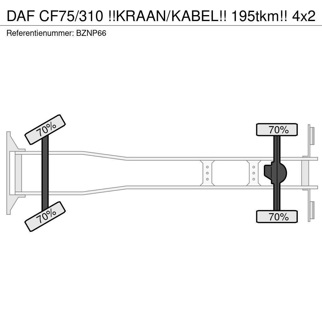 DAF CF75/310 !!KRAAN/KABEL!! 195tkm!! Hákový nosič kontejnerů