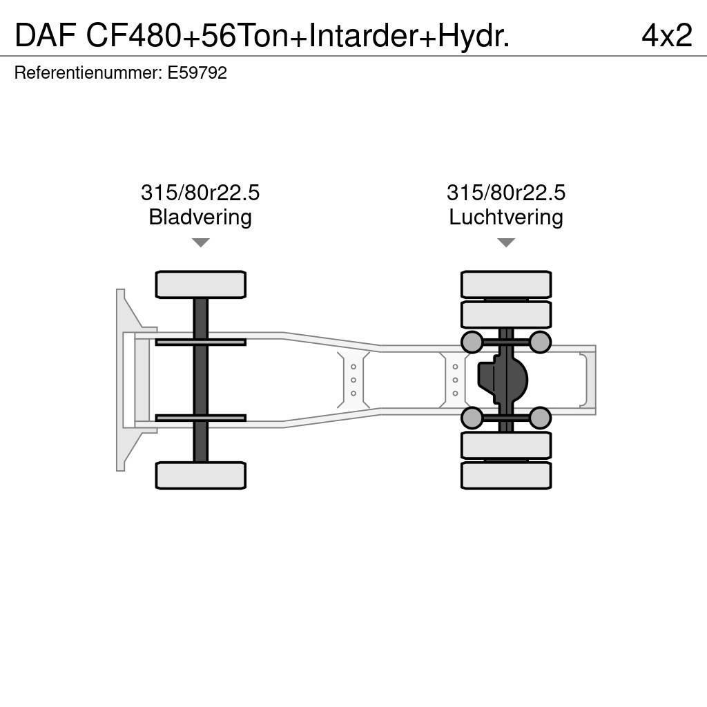DAF CF480+56Ton+Intarder+Hydr. Tahače