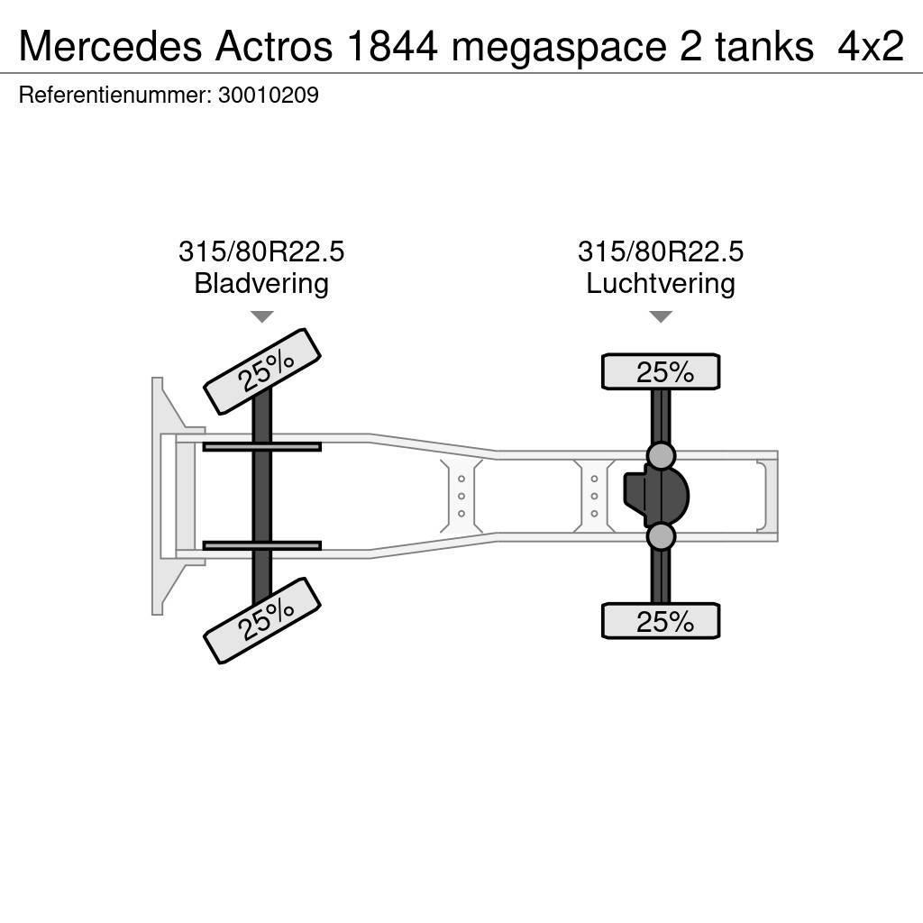 Mercedes-Benz Actros 1844 megaspace 2 tanks Tahače