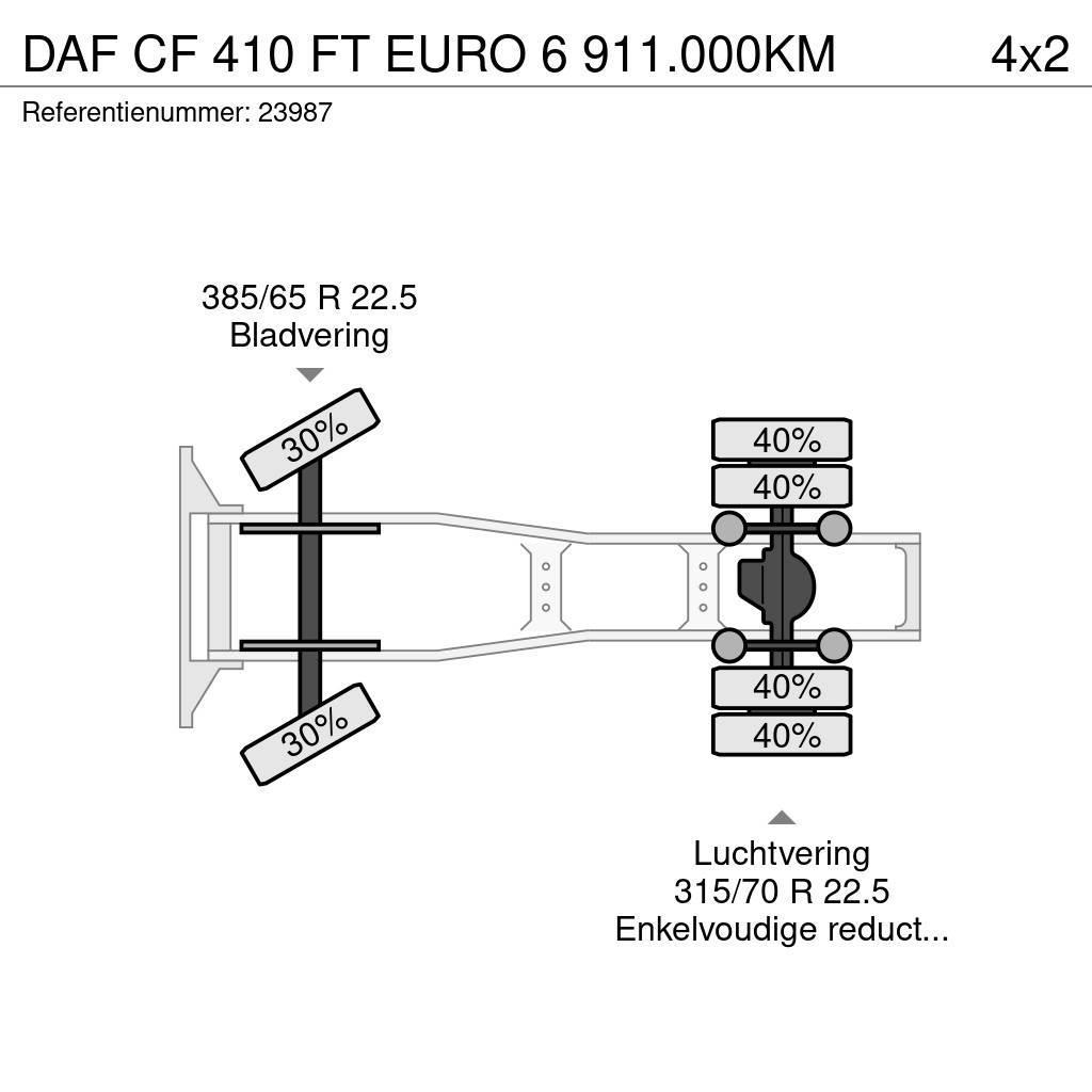 DAF CF 410 FT EURO 6 911.000KM Tahače