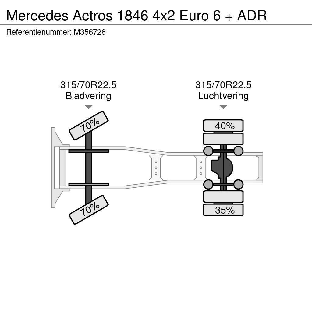 Mercedes-Benz Actros 1846 4x2 Euro 6 + ADR Tahače