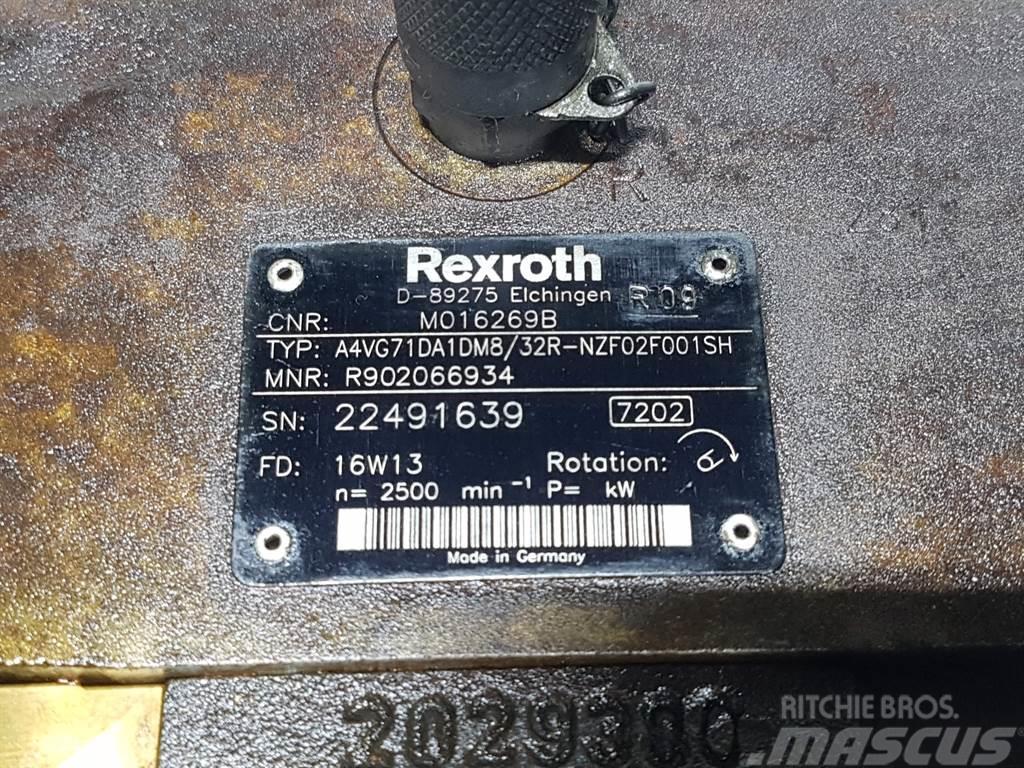 Rexroth A4VG71DA1DM8/32R - Drive pump/Fahrpumpe/Rijpomp Hydraulika
