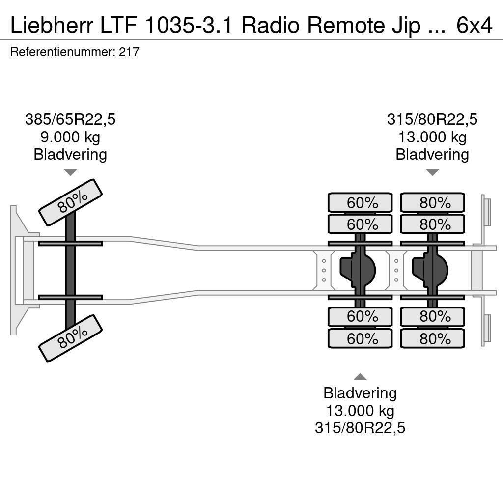 Liebherr LTF 1035-3.1 Radio Remote Jip Scania P360 6x4 Euro Univerzální terénní jeřáby
