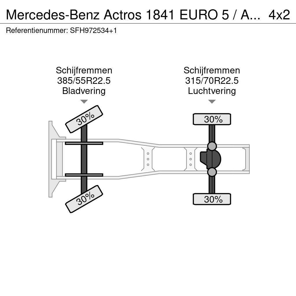 Mercedes-Benz Actros 1841 EURO 5 / AIRCO / RETARDER Tahače