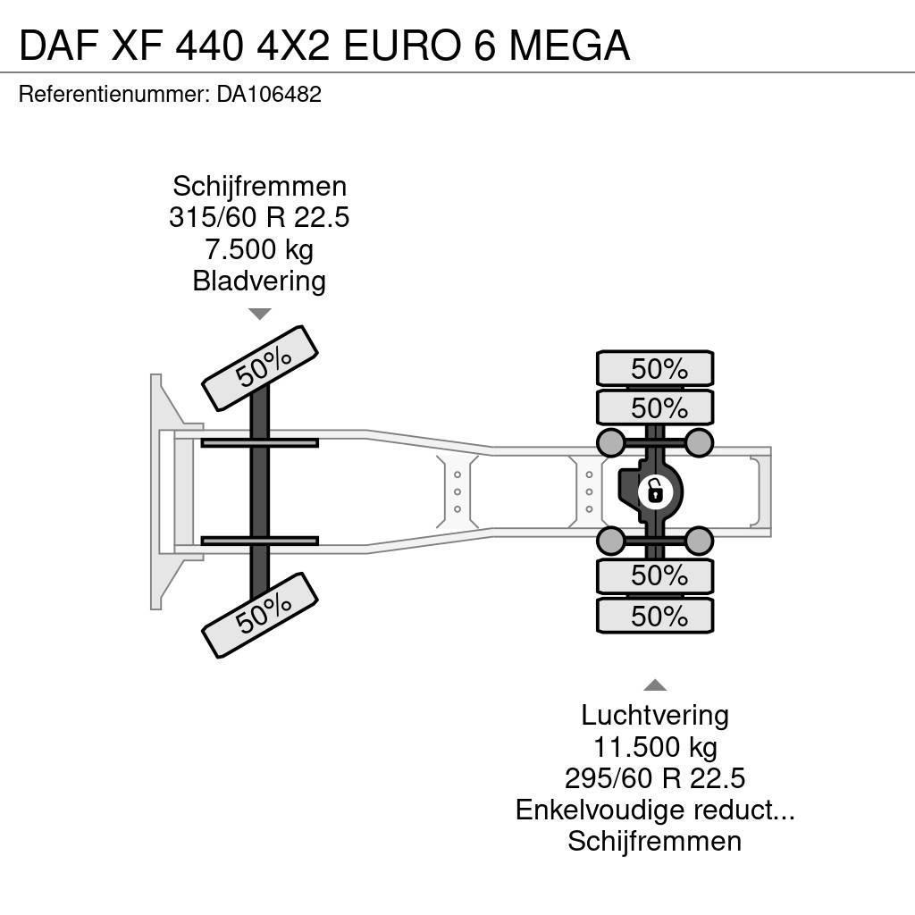 DAF XF 440 4X2 EURO 6 MEGA Tahače