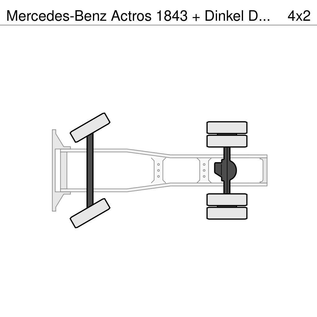 Mercedes-Benz Actros 1843 + Dinkel DTSAV 28000 Dieplader Tahače