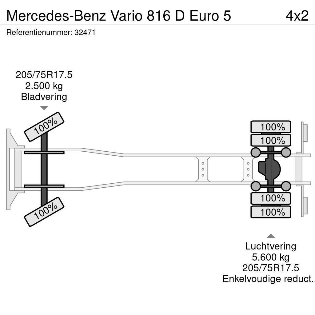 Mercedes-Benz Vario 816 D Euro 5 Popelářské vozy