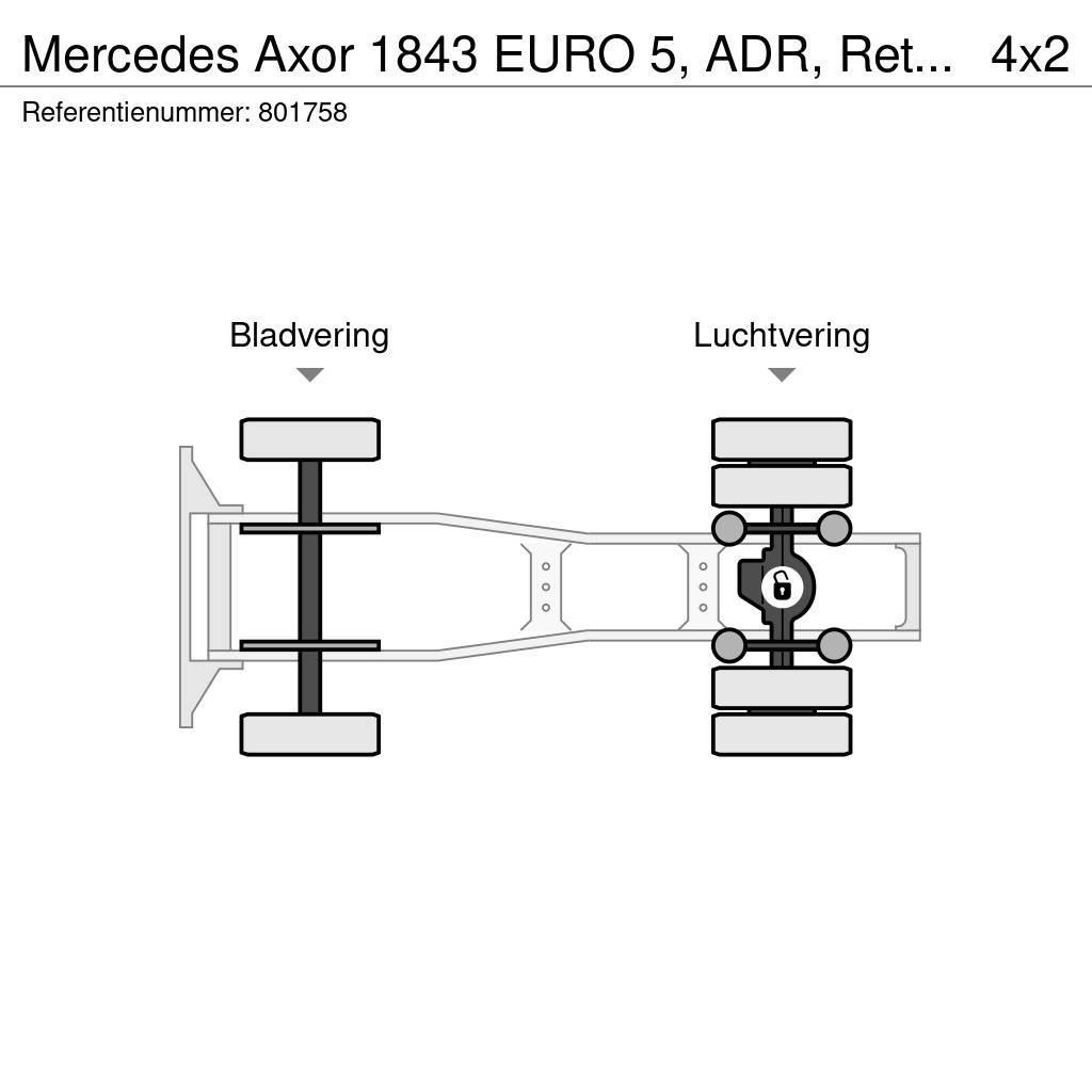 Mercedes-Benz Axor 1843 EURO 5, ADR, Retarder Tahače