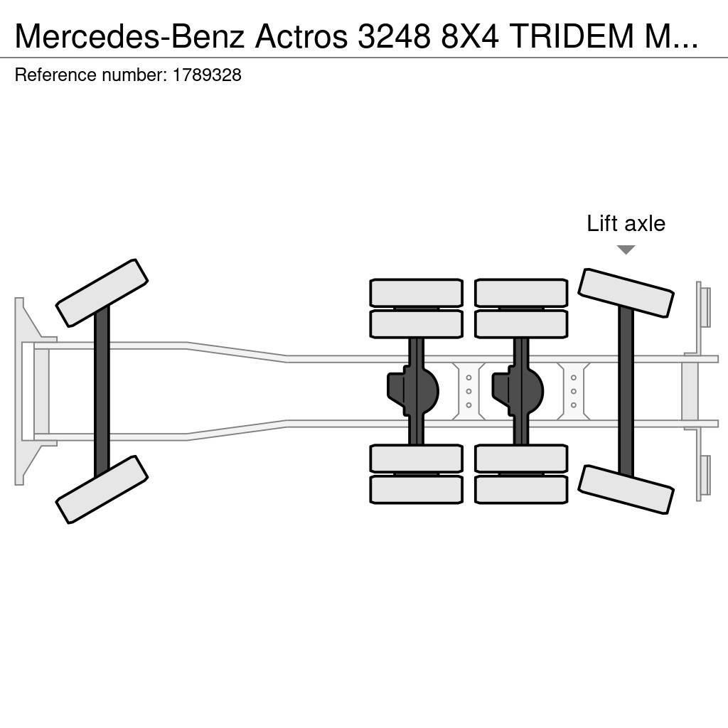 Mercedes-Benz Actros 3248 8X4 TRIDEM MTS DINO 12 SAUGBAGGER/SUCT Kombinované/Čerpací cisterny
