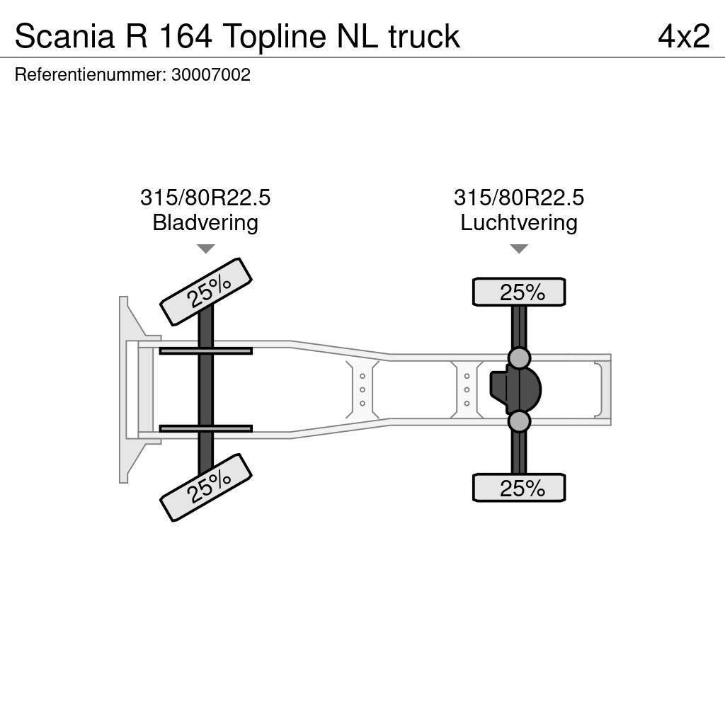 Scania R 164 Topline NL truck Tahače