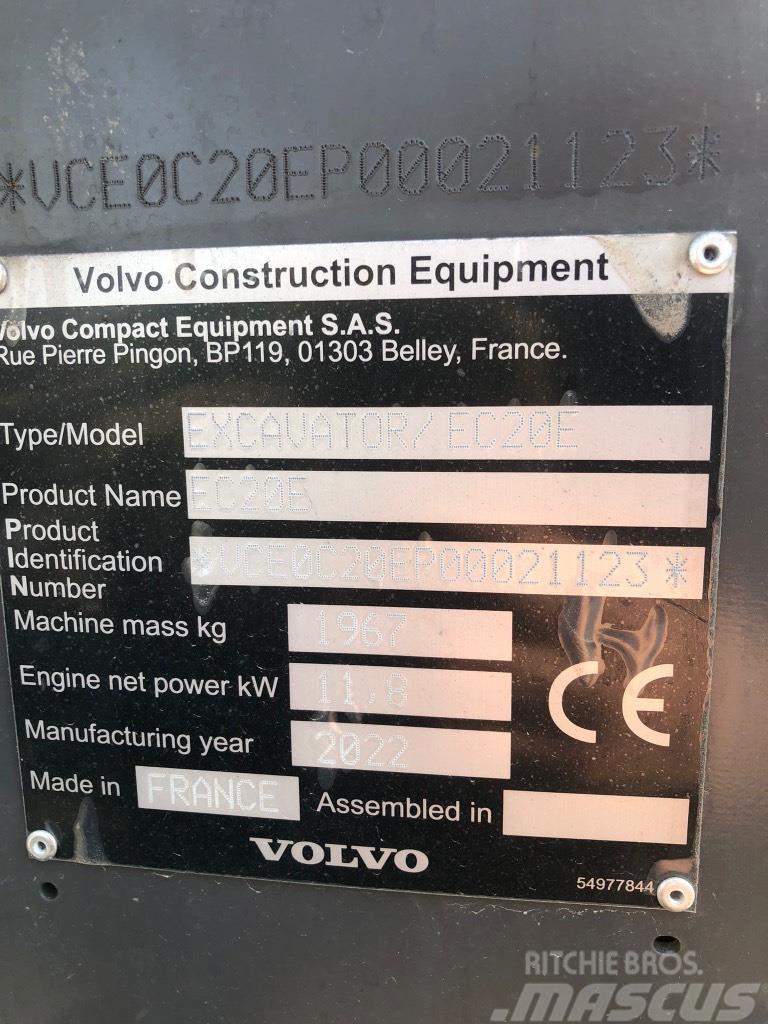 Volvo EC 20 E Mini rýpadla < 7t