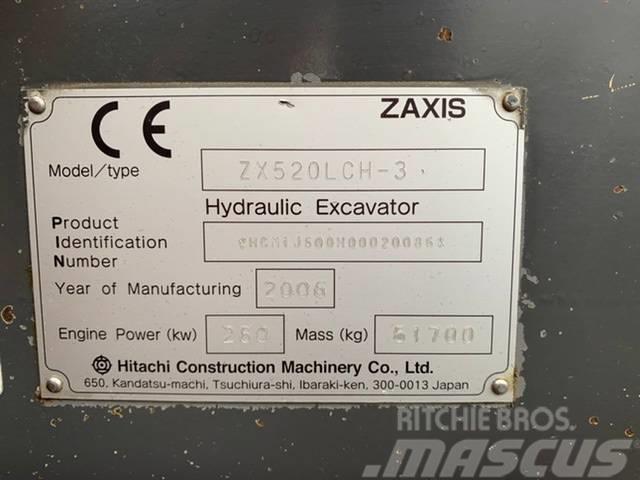 Hitachi ZX520LCH-3, low hours Pásová rýpadla