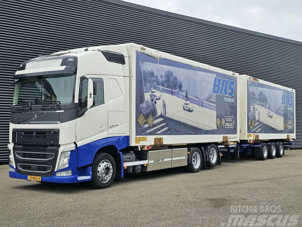 Volvo FH 420 6x2 / COMBI / BDF / BOX / GROENEWEGEN TRAIL Lanový nosič kontejnerů
