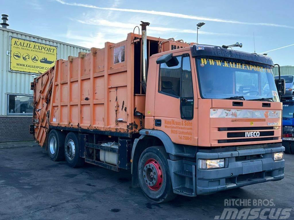 Iveco 180E30 Garbage Truck 6x2 Haller Good Condition Popelářské vozy