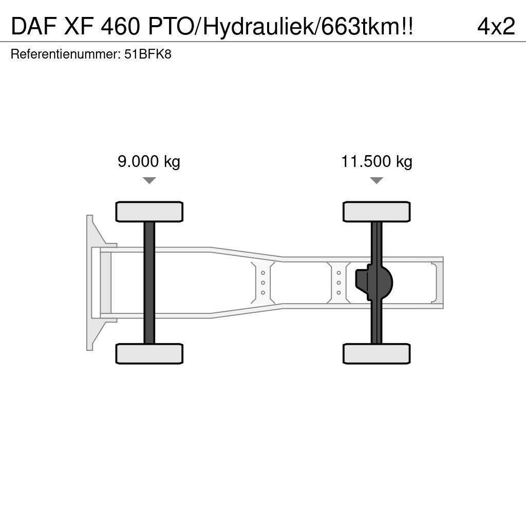 DAF XF 460 PTO/Hydrauliek/663tkm!! Tahače