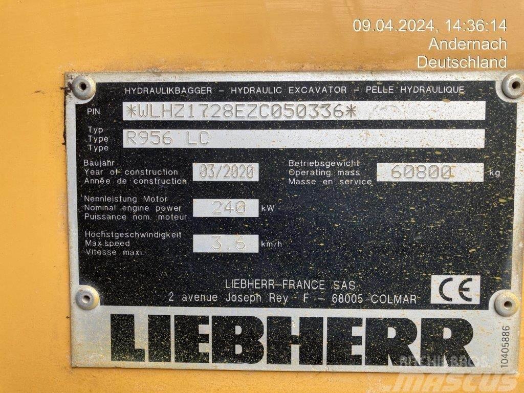 Liebherr R956 LC Pásová rýpadla