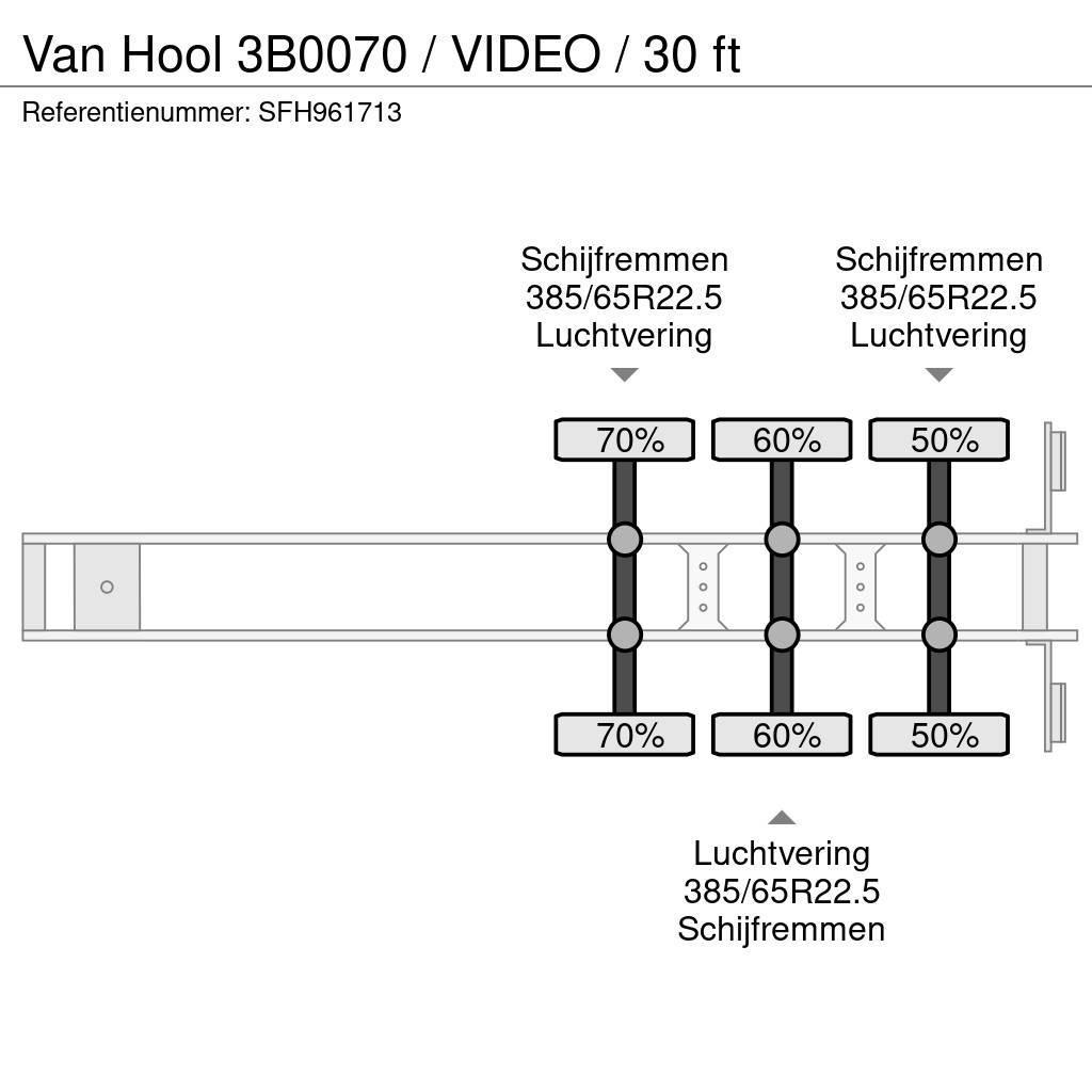 Van Hool 3B0070 / VIDEO / 30 ft Kontejnerové návěsy