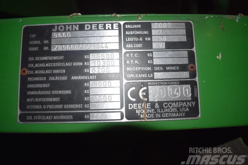 John Deere WTS 9660 i 4WD Sklízecí mlátičky