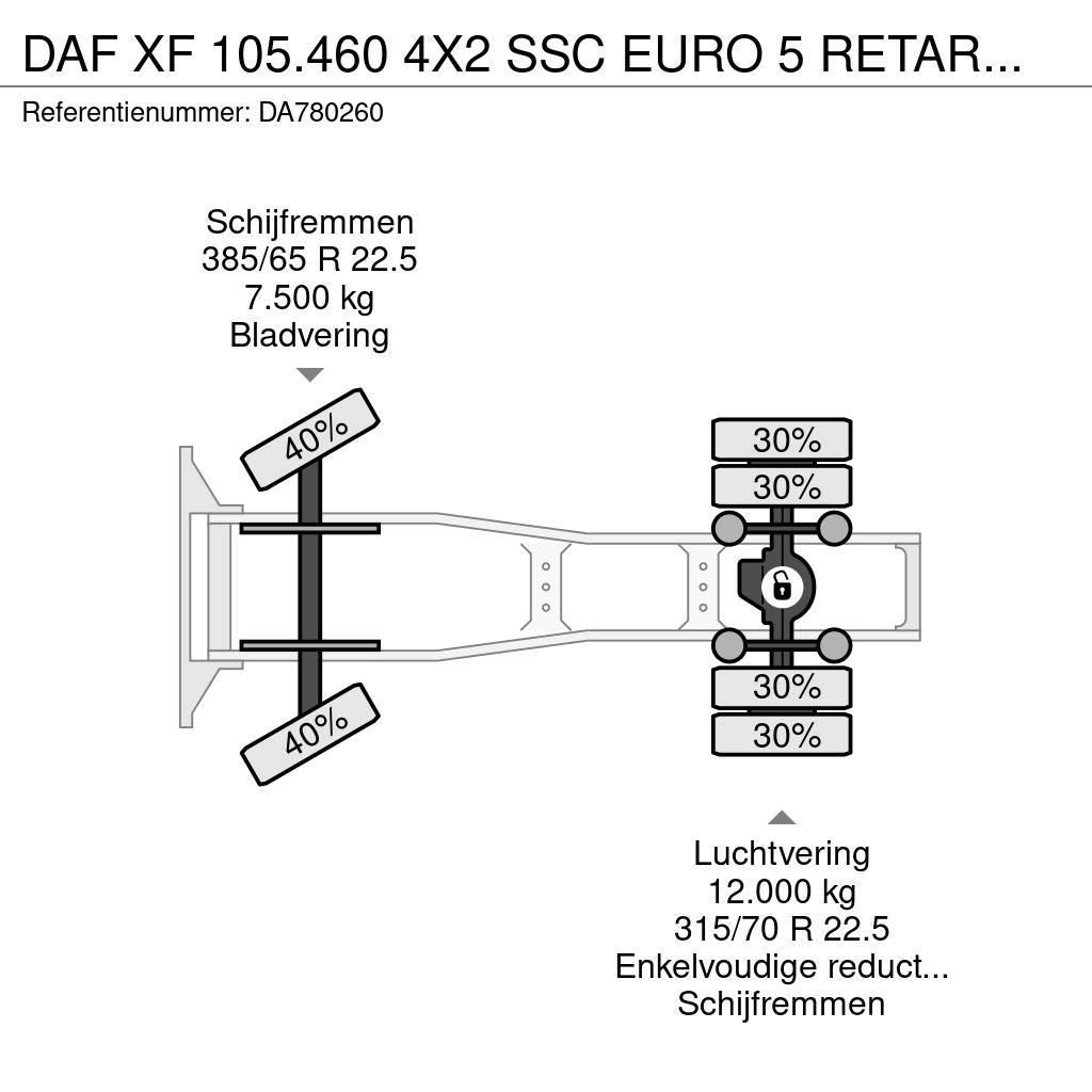 DAF XF 105.460 4X2 SSC EURO 5 RETARDER + MANUAL TRANSM Tahače