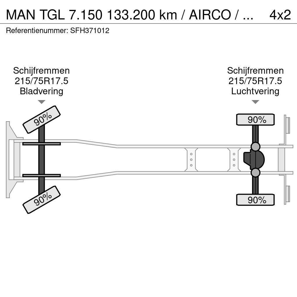 MAN TGL 7.150 133.200 km / AIRCO / MANUEL / CARGOLIFT Skříňová nástavba