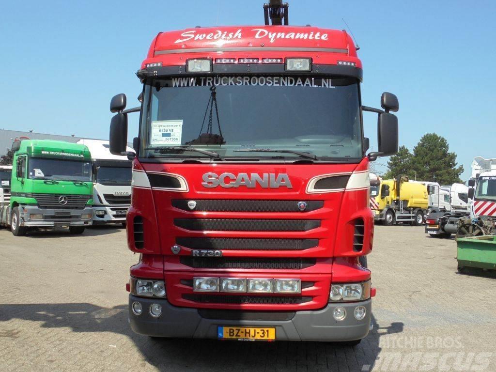 Scania R730 V8 + Euro 5 + Loglift 115Z + 6X4 + DISCOUNTED Univerzální terénní jeřáby