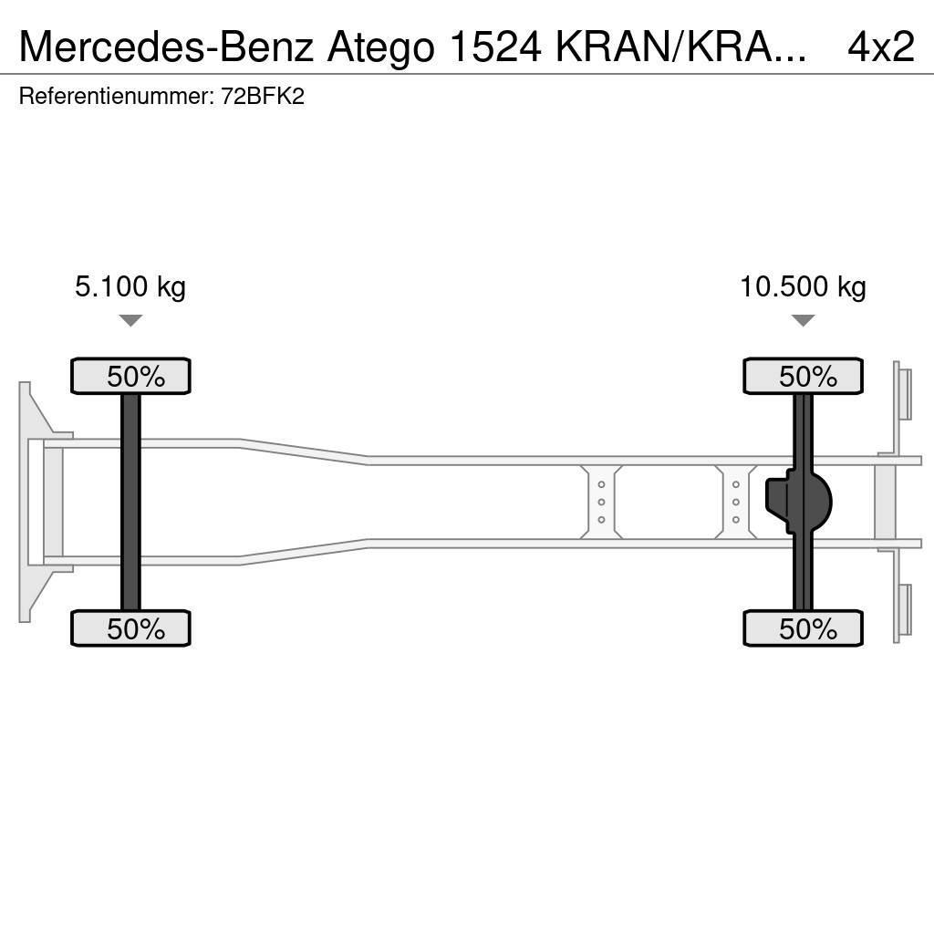 Mercedes-Benz Atego 1524 KRAN/KRAAN/MANUELL!!191tkm!!! Univerzální terénní jeřáby